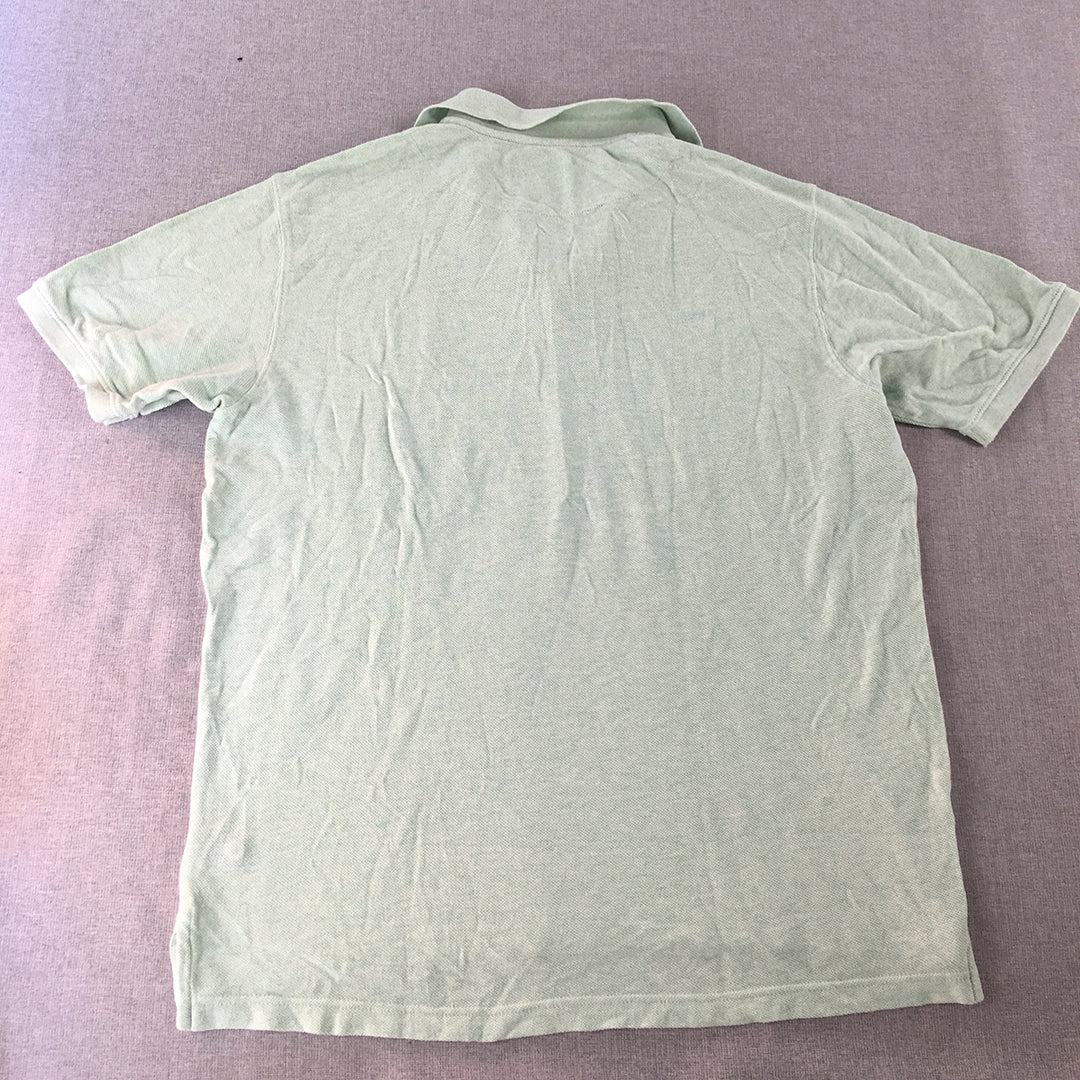 Rodd & Gunn Mens Polo Shirt Size L Green Short Sleeve Logo Collared Rugby