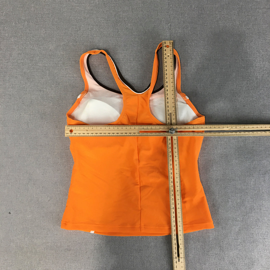 Arena Womens Top Size 36 EU (Small) Orange Sleeveless Athletic Stretch Fabric