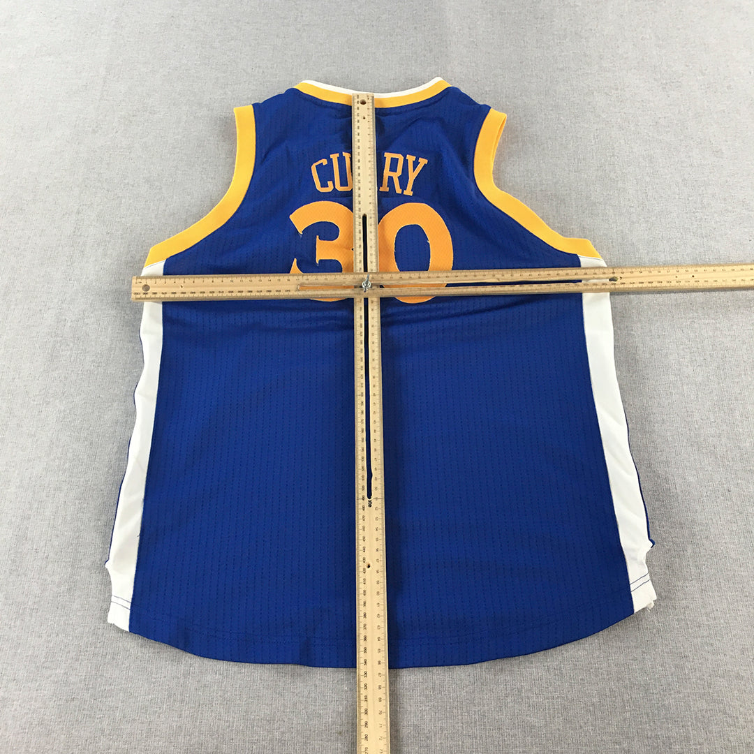 Stephen Curry Golden State Warriors Mens Basketball Jersey Size L NBA Adidas