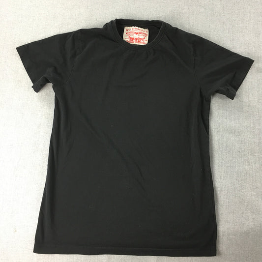 Levi's Womens T-Shirt Size M Black Short Sleeve Crew Neck Top