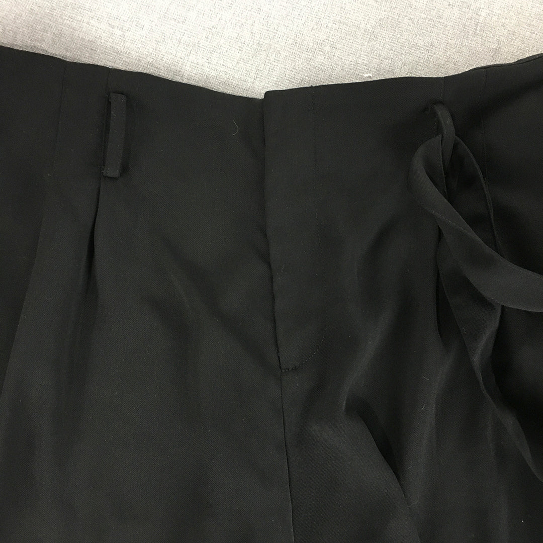 City Chic Womens Shorts Size XL Black Belted