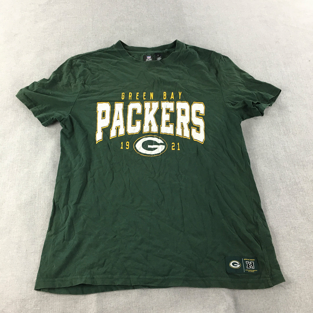 Green Bay Packers Mens T-Shirt Size S Green NFL Short Sleeve Tee