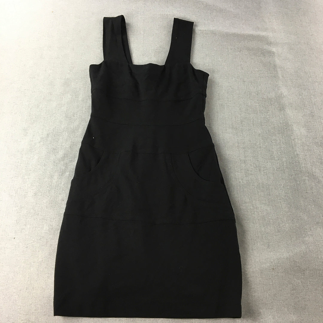 NEW Review Womens Mini Dress Size 12 Black Sleeveless Event