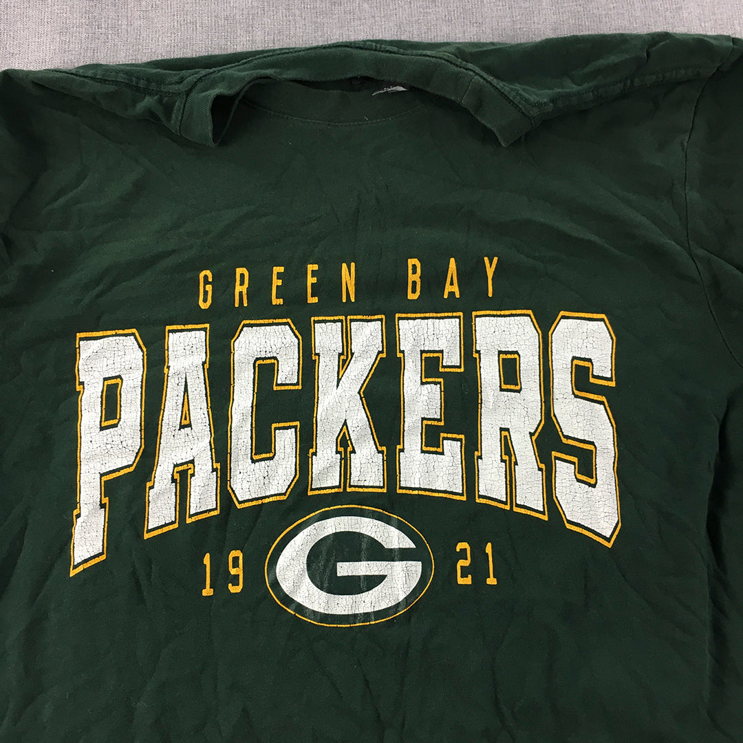 Green Bay Packers Mens T-Shirt Size S Green NFL Short Sleeve Tee