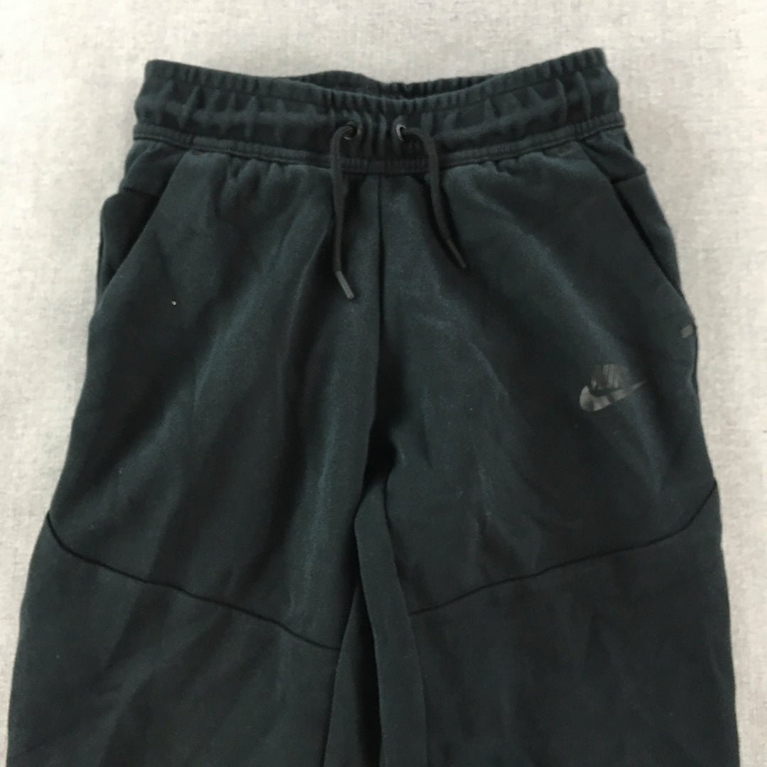 Nike Tech Fleece Kids Boys Tracksuit Pants Youth Sz M (10 - 12 Yrs) Black Jogger