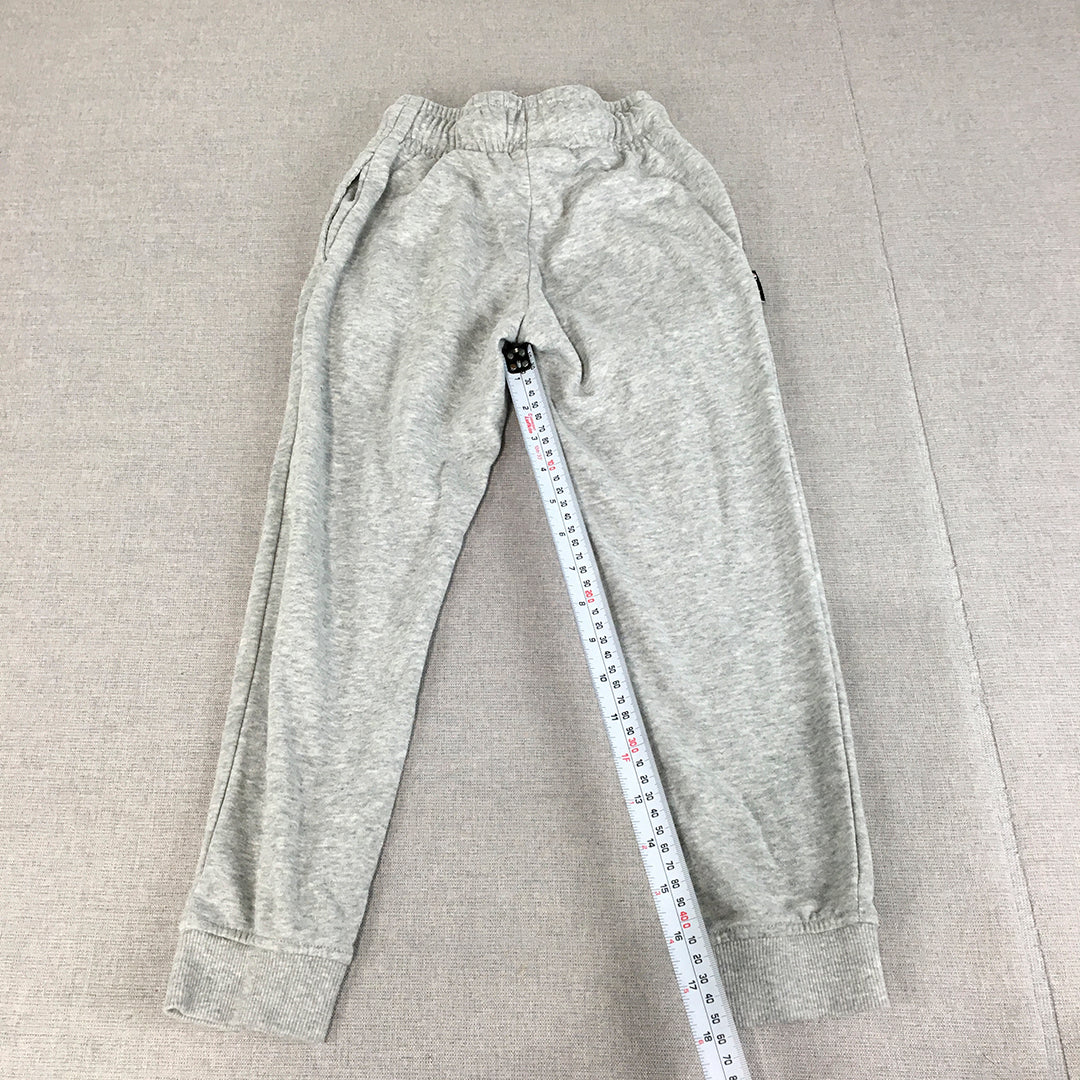 Champion Kids Boys Tracksuit Pants Size 6 Grey Logo Drawstring Jogger