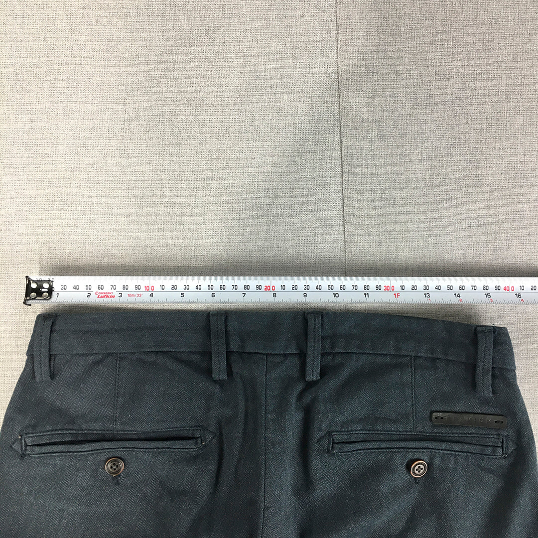 Jack & Jones Mens Chino Pants Size 31 Navy Blue Straight Pockets Trousers