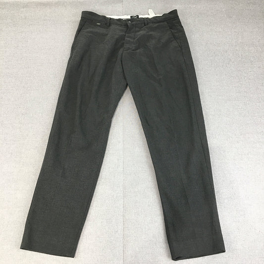 Zara Mens Dress Pants Size 32 Grey Pockets Slim Fit Trousers