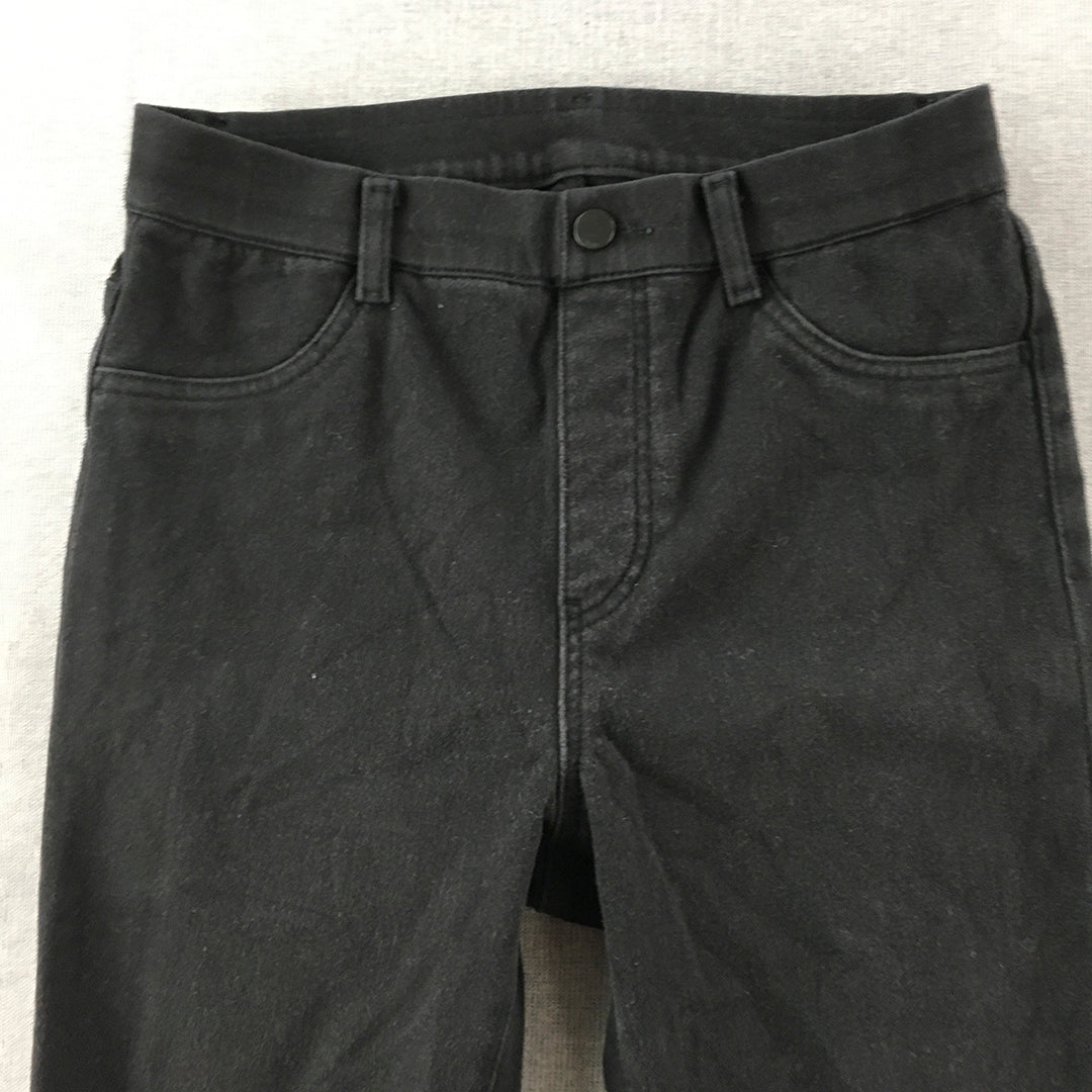 Uniqlo Womens Skinny Jeans Size S Black Stretch Denim