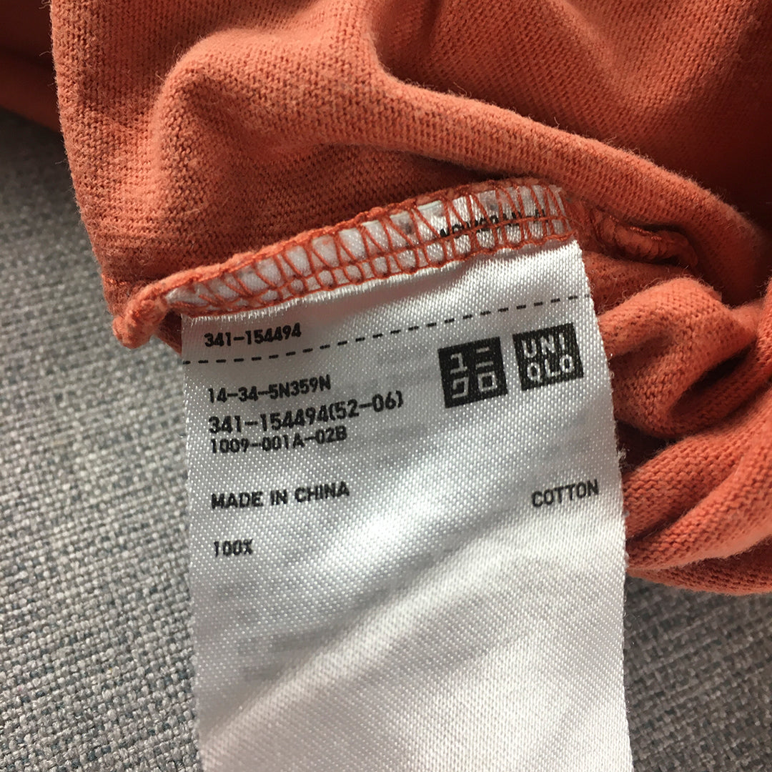 Uniqlo USA Omiyage T-Shirt Adult Size XXS Orange San Francisco Short Sleeve