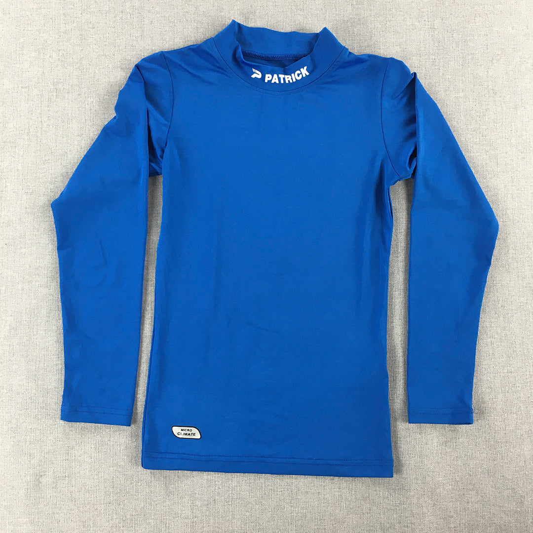 Patrick Womens Thermal Shirt Size XXS Blue Long Sleeve Pullover Top