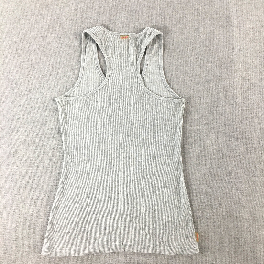 Lorna Jane Womens Tank Top Size S Grey Sleeveless Shirt