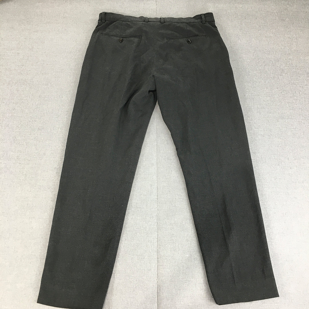 Zara Mens Dress Pants Size 32 Grey Pockets Slim Fit Trousers