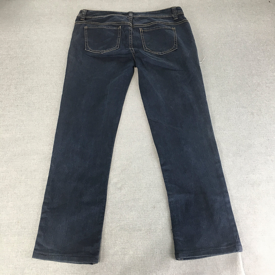 Colorado Womens Skinny Jeans Size 12 (W32) Blue Dark Wash Stretch Denim