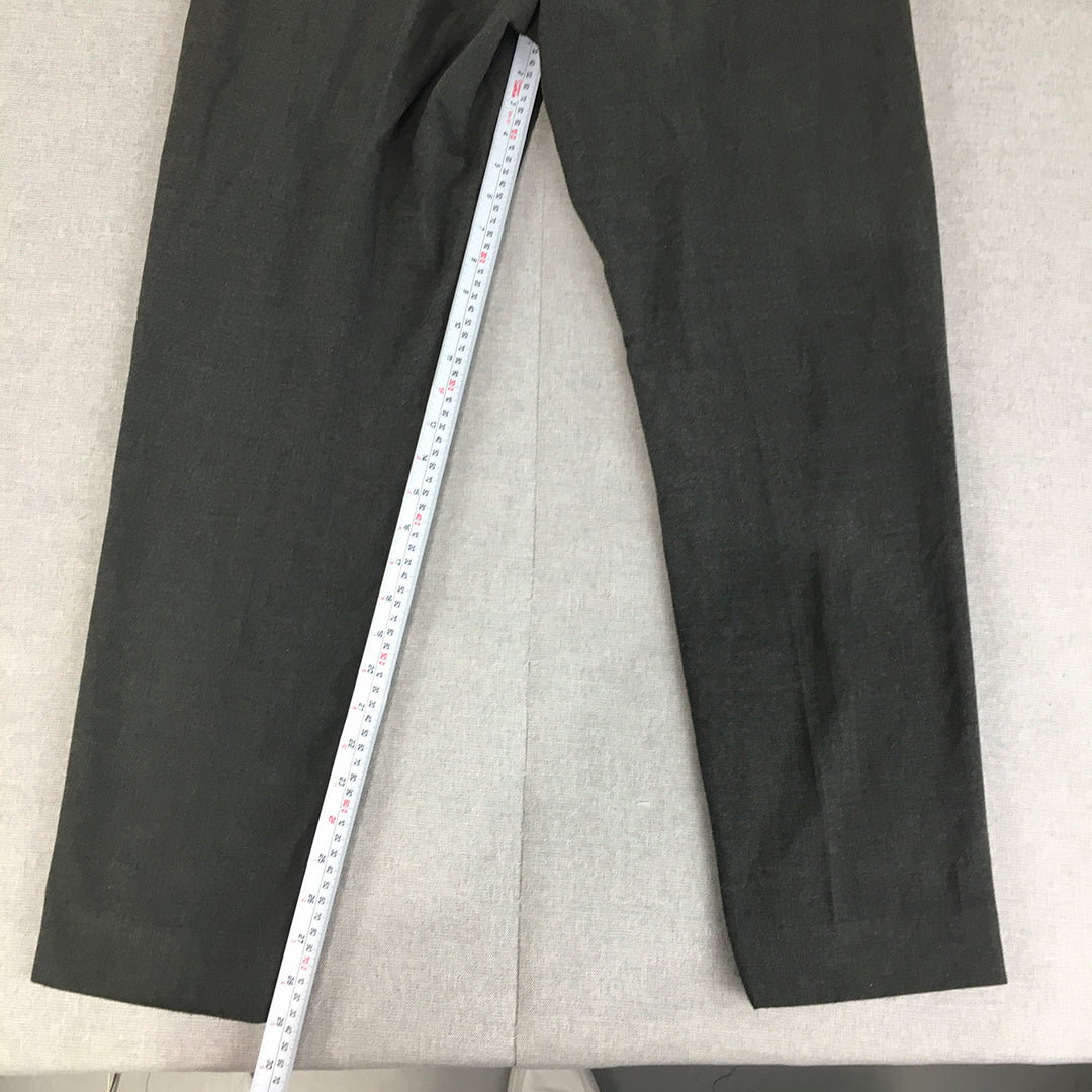 Zara Mens Dress Pants Size 32 Grey Pockets Slim Fit Trousers