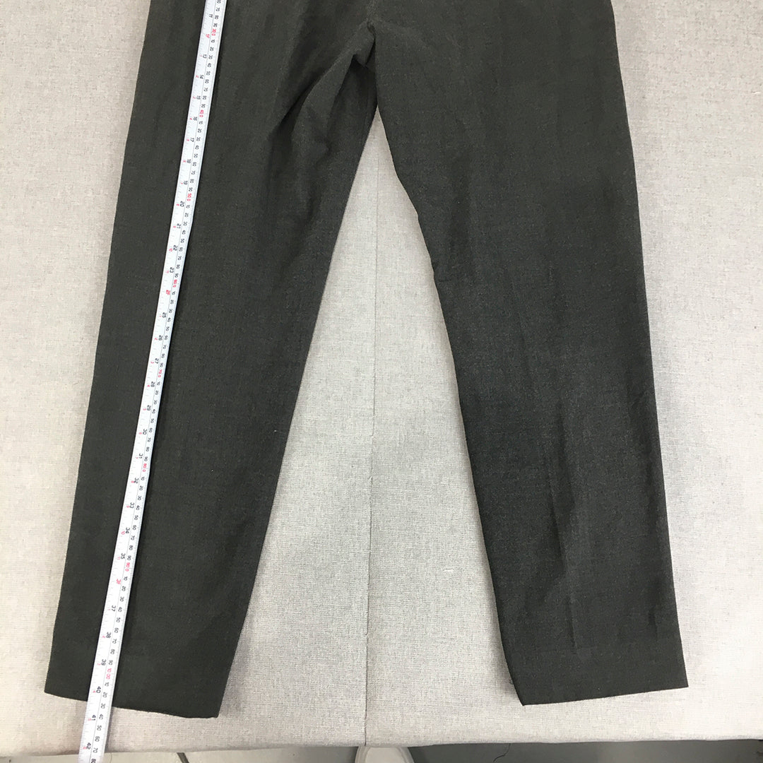 Zara Mens Dress Pants Size 32 Grey Pockets Slim Fit Trousers