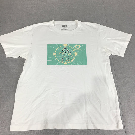 Uniqlo UT x Dragonball Z Mens T-Shirt Size M White Short Sleeve Crew Neck