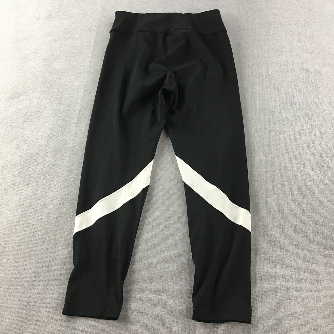 Puma Kids Girls Leggings Size 11 - 12 Years Black Activewear Pants