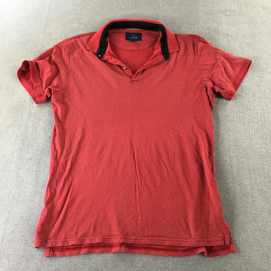 Legacy Womens Polo Shirt Size XL Red Dot Collared Short Sleeve Rugby