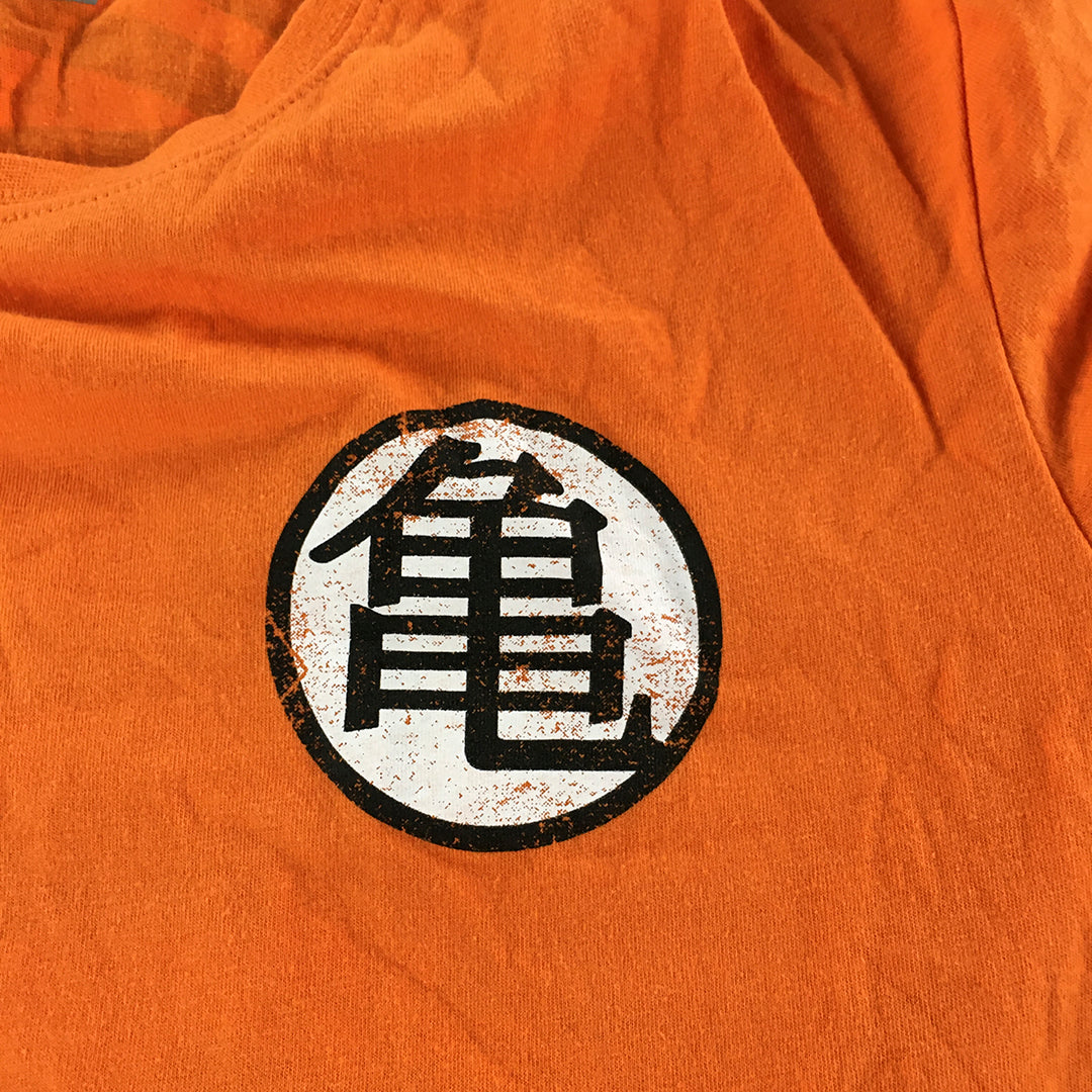 Dragonball Z Mens T-Shirt Size M Orange Logo Short Sleeve Tee