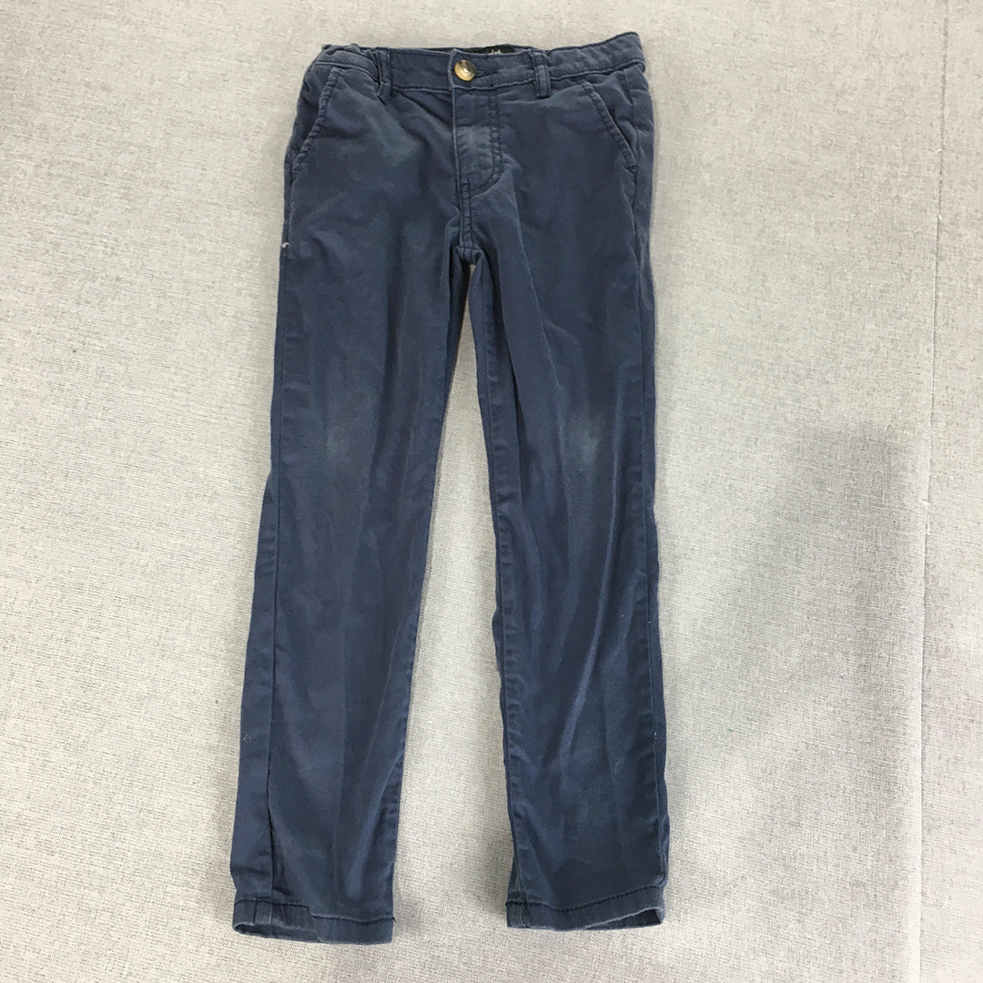 Bardot Junior Kids Boys Chino Pants Size 6 Blue Pockets