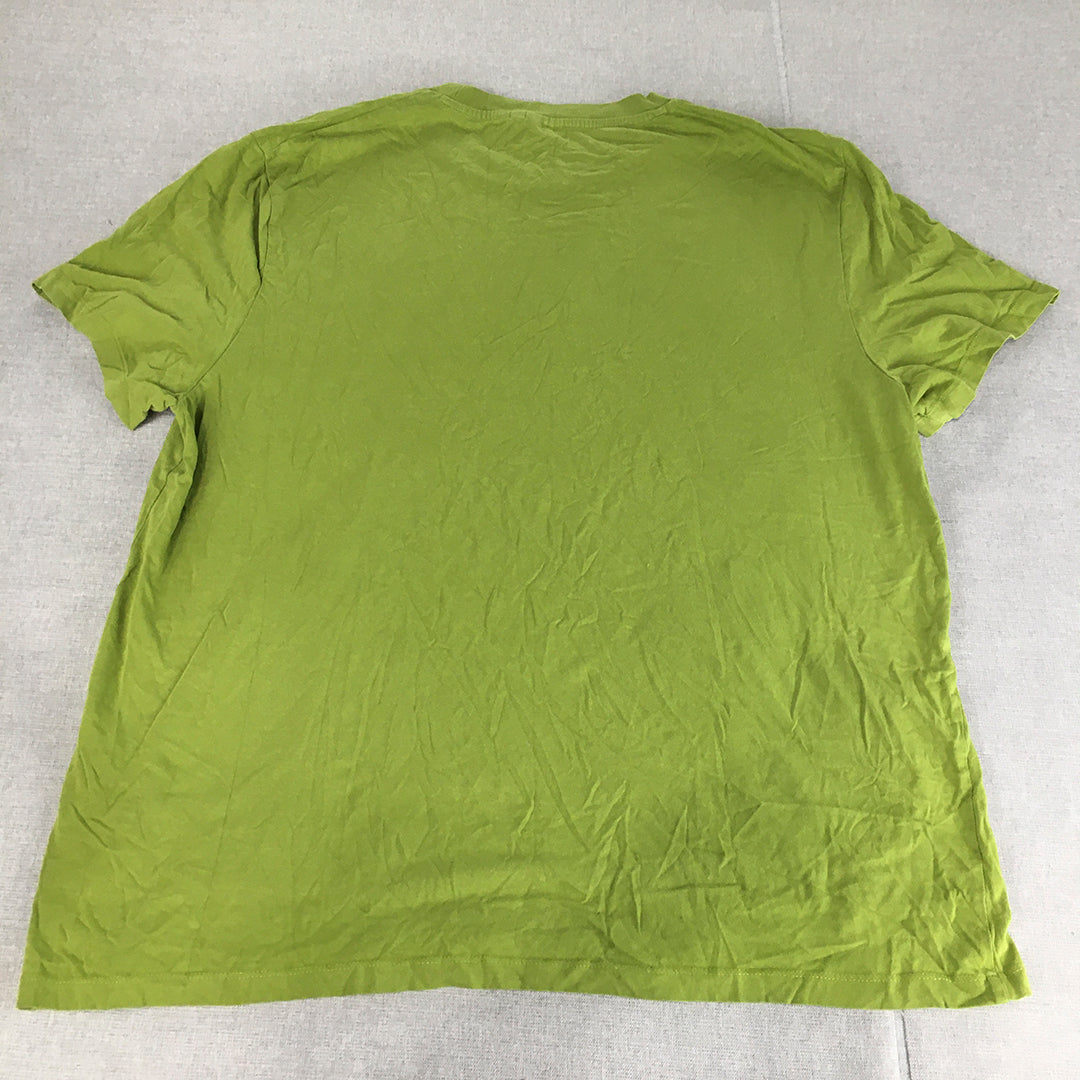 Asos Design Womens T-Shirt Size 4XL Plus Green Short Sleeve Crew Neck Top