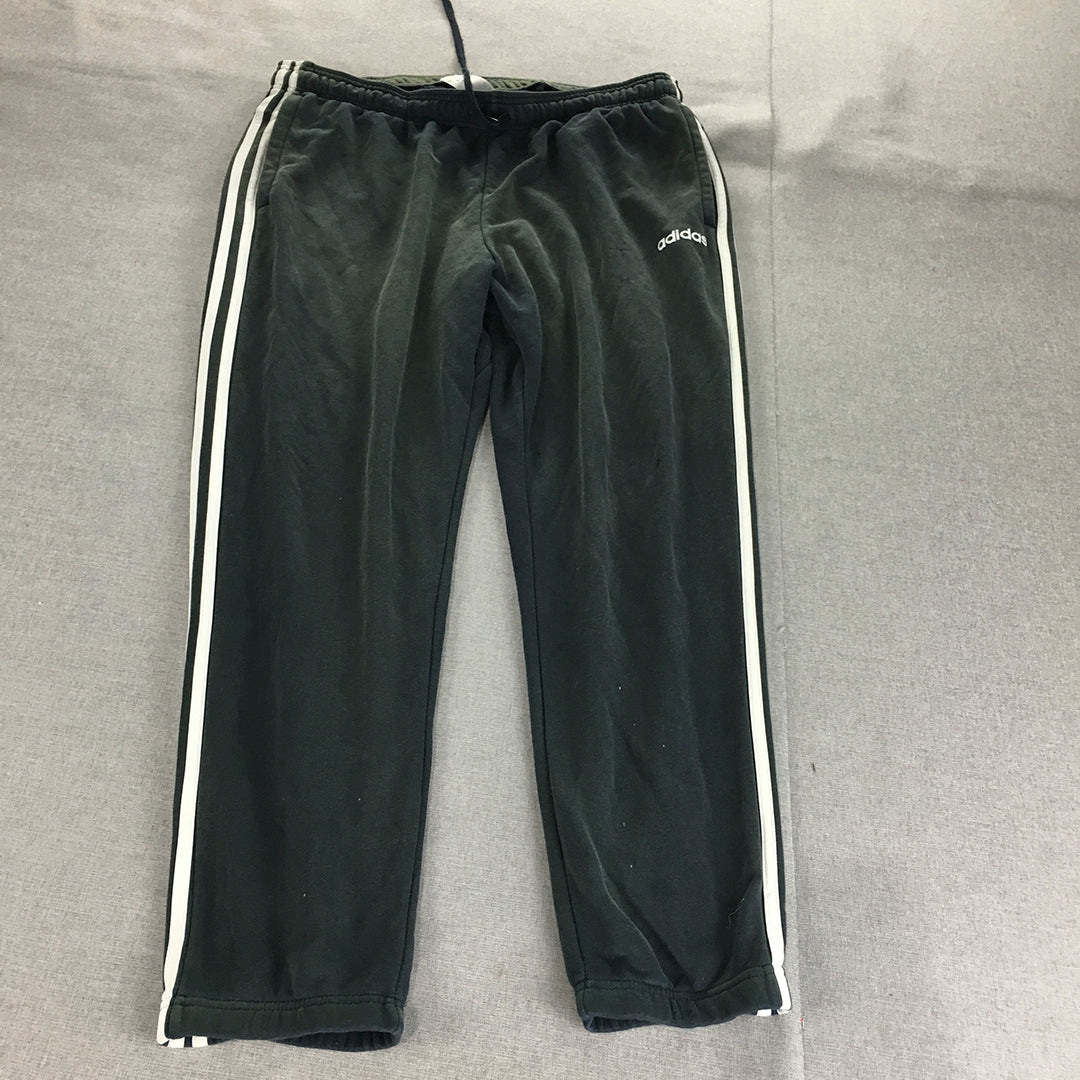 Adidas Mens Tracksuit Pants Size 2XL Navy Blue Logo Drawstring Jogger