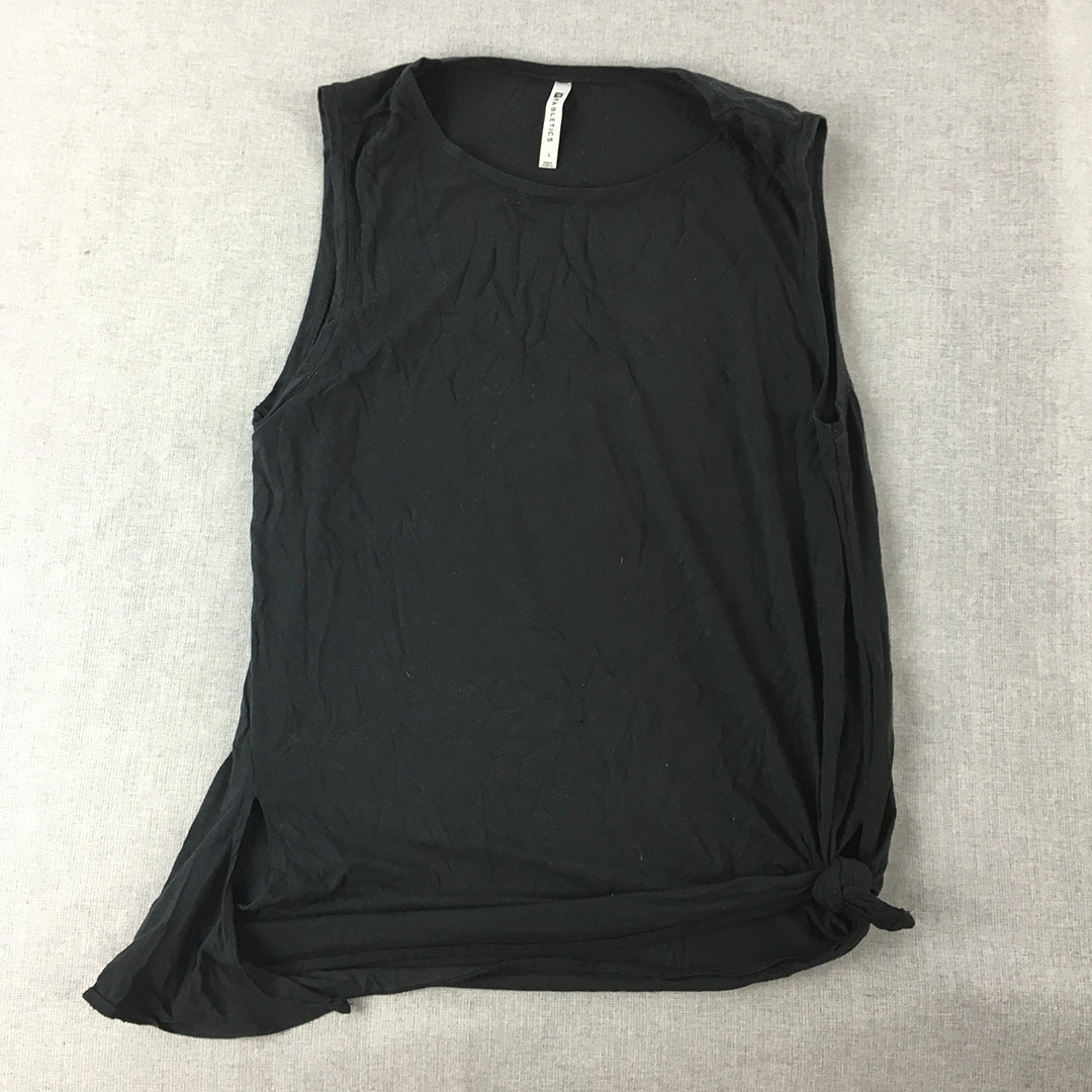 Fabletics Womens Tank Top Size L Black Sleeveless Shirt