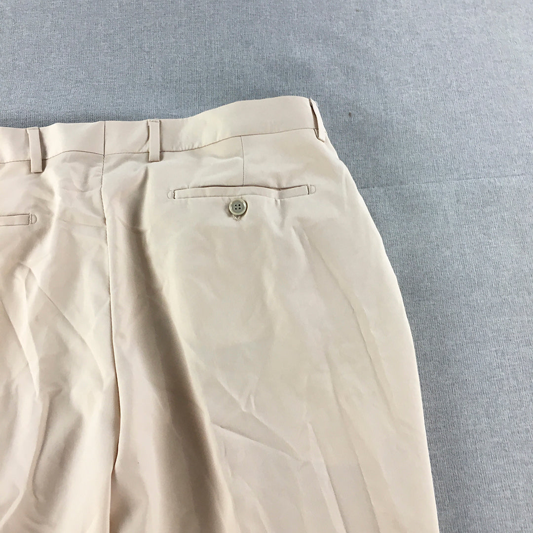 NEW Boohoo MAN Dress Pants Size 34 Light Brown Formal Work