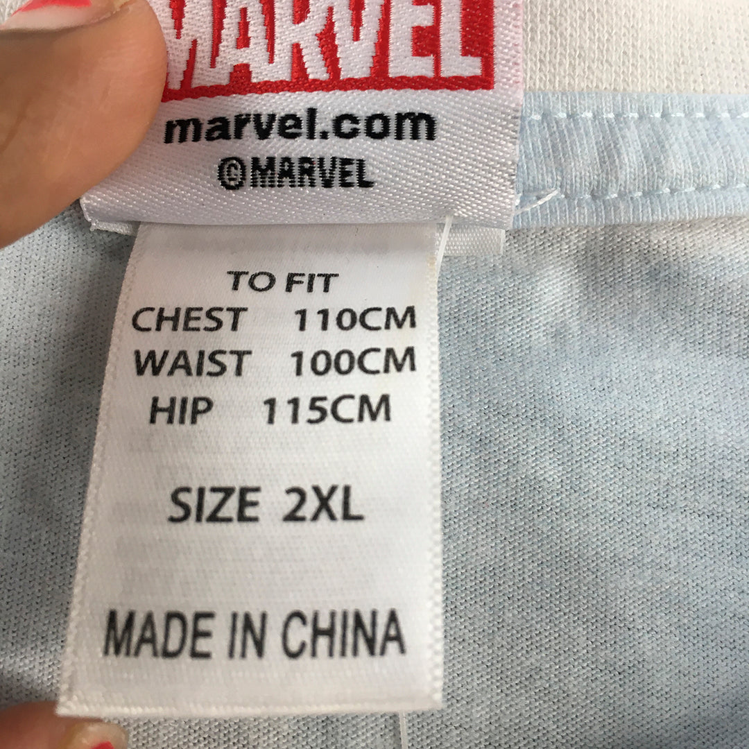 Marvel Avengers Mens T-Shirt Size 2XL The Hulk Captain America Iron Man Thor