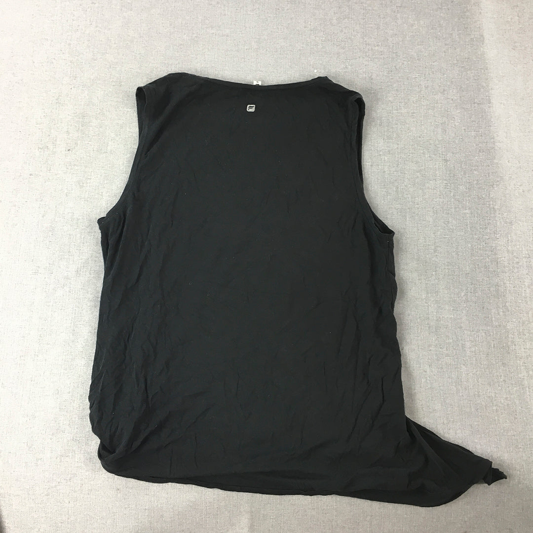 Fabletics Womens Tank Top Size L Black Sleeveless Shirt