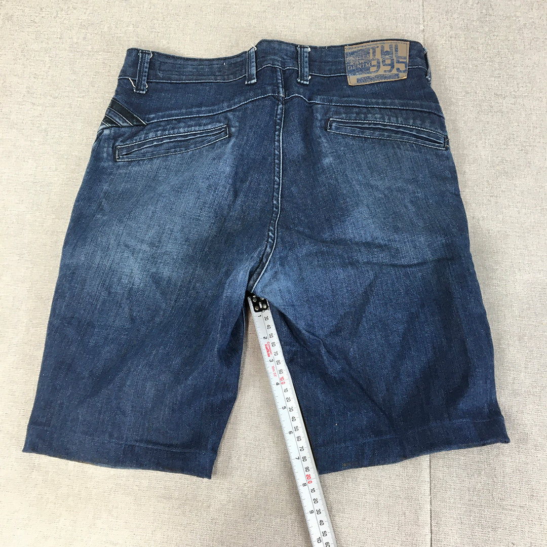 Twills Denim Womens Shorts Size 28 Blue Pockets Jorts