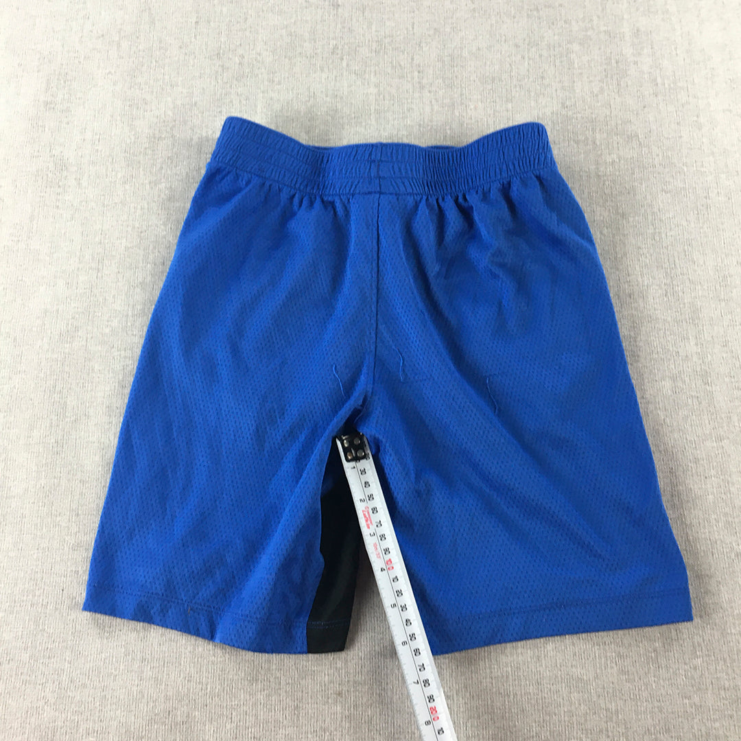 Nike Kids Boys Shorts Size M (10 - 12 Years) Blue Logo Pockets