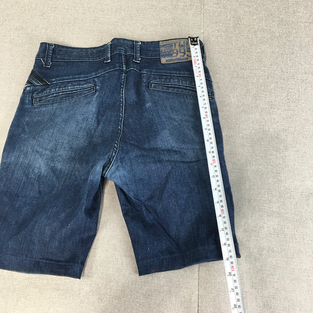 Twills Denim Womens Shorts Size 28 Blue Pockets Jorts