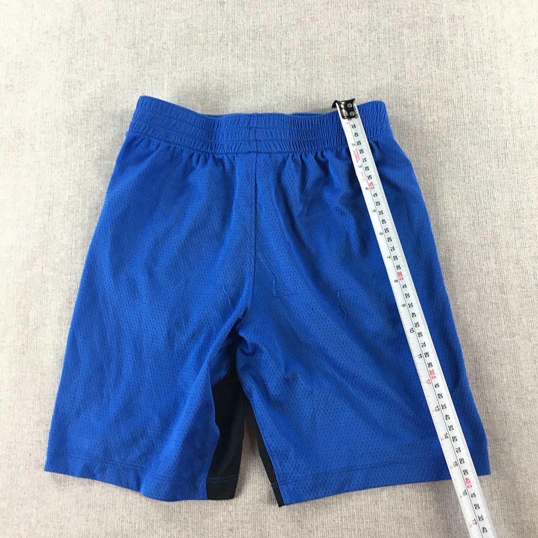 Nike Kids Boys Shorts Size M (10 - 12 Years) Blue Logo Pockets