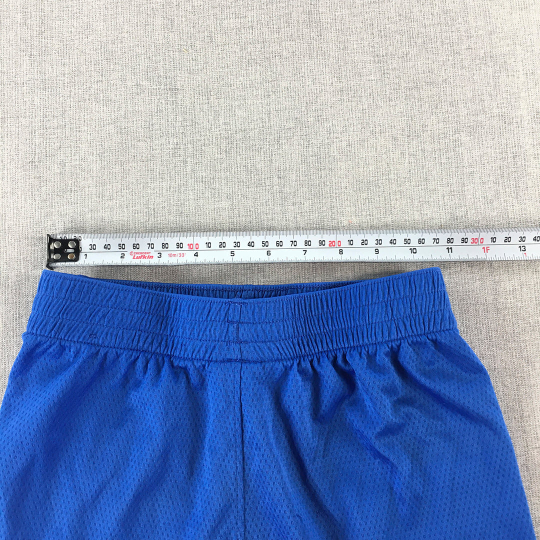 Nike Kids Boys Shorts Size M (10 - 12 Years) Blue Logo Pockets