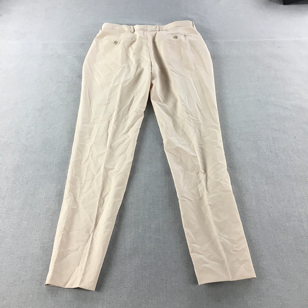 NEW Boohoo MAN Dress Pants Size 34 Light Brown Formal Work