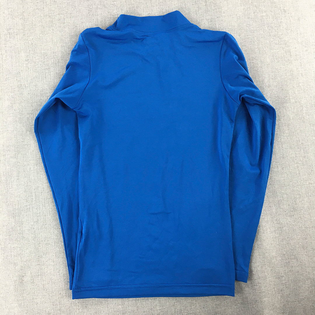 Patrick Womens Thermal Shirt Size XXS Blue Long Sleeve Pullover Top