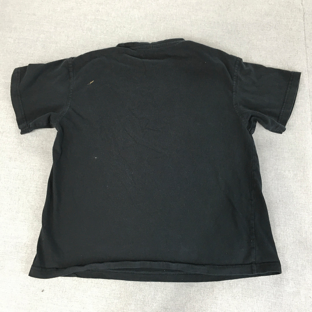 Nike Womens T-Shirt Size S Black Logo Short Sleeve Top