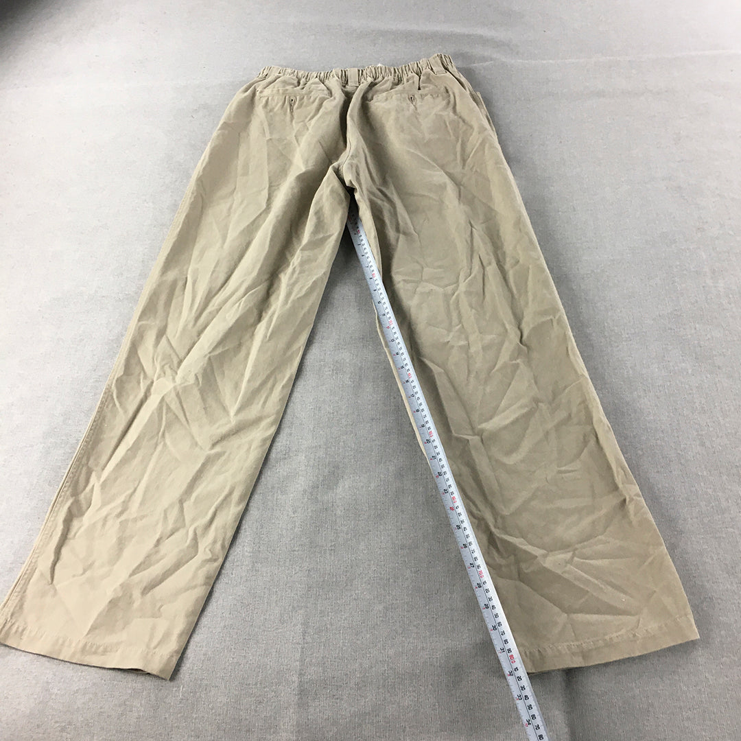 Wild Country Mens Pants Size S Brown Pockets Elastic Waist Outdoor Hiking