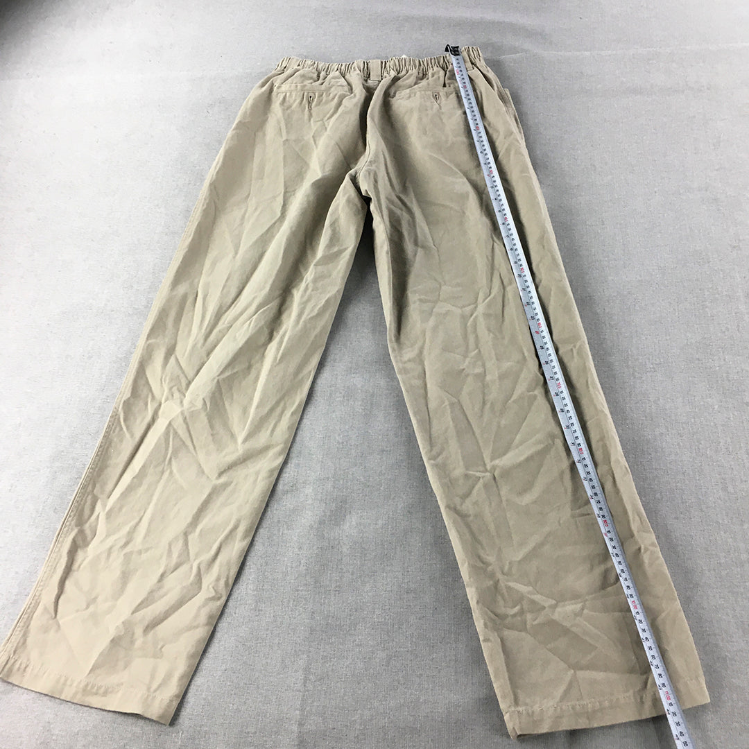 Wild Country Mens Pants Size S Brown Pockets Elastic Waist Outdoor Hiking