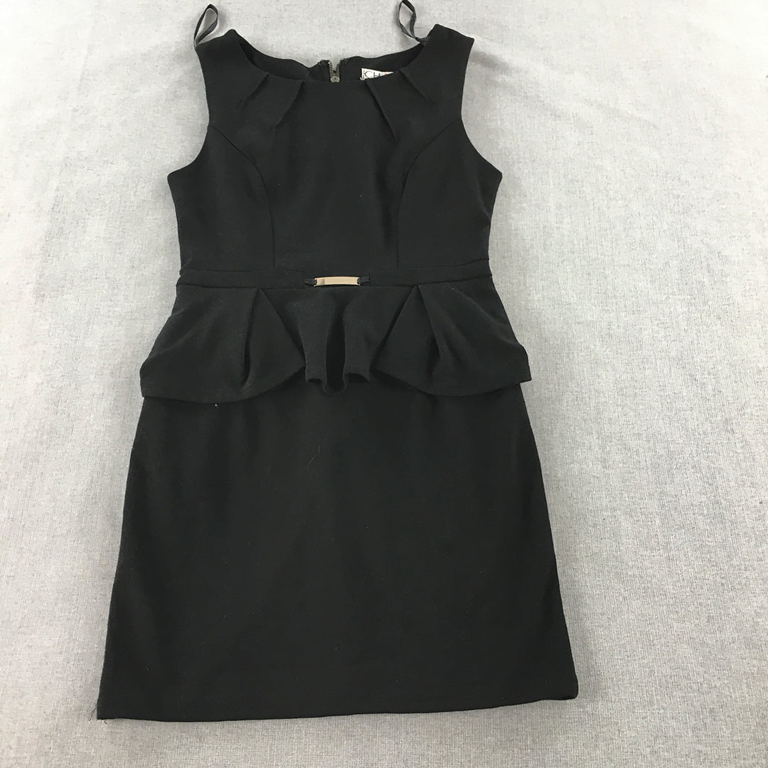 Chase Womens Pencil Dress Size S Black Sleeveless Mini