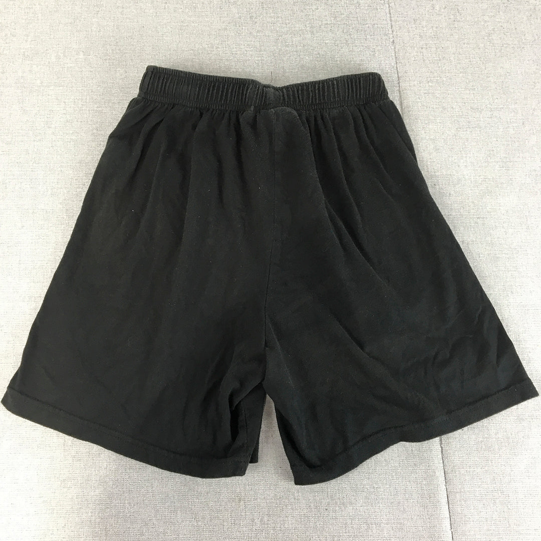 FILA Mens Shorts Size XS Black Logo Pockets Elastic Waist