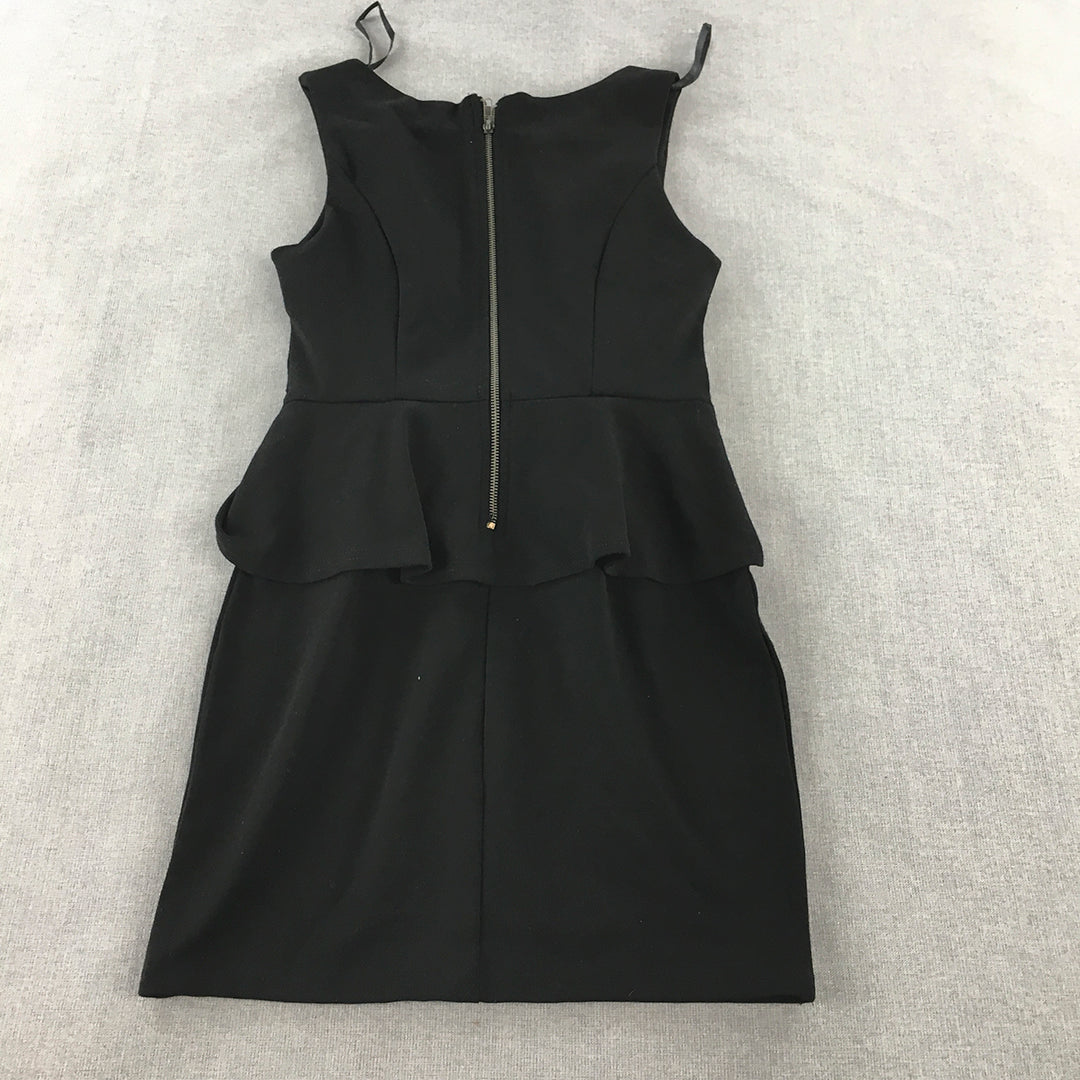 Chase Womens Pencil Dress Size S Black Sleeveless Mini