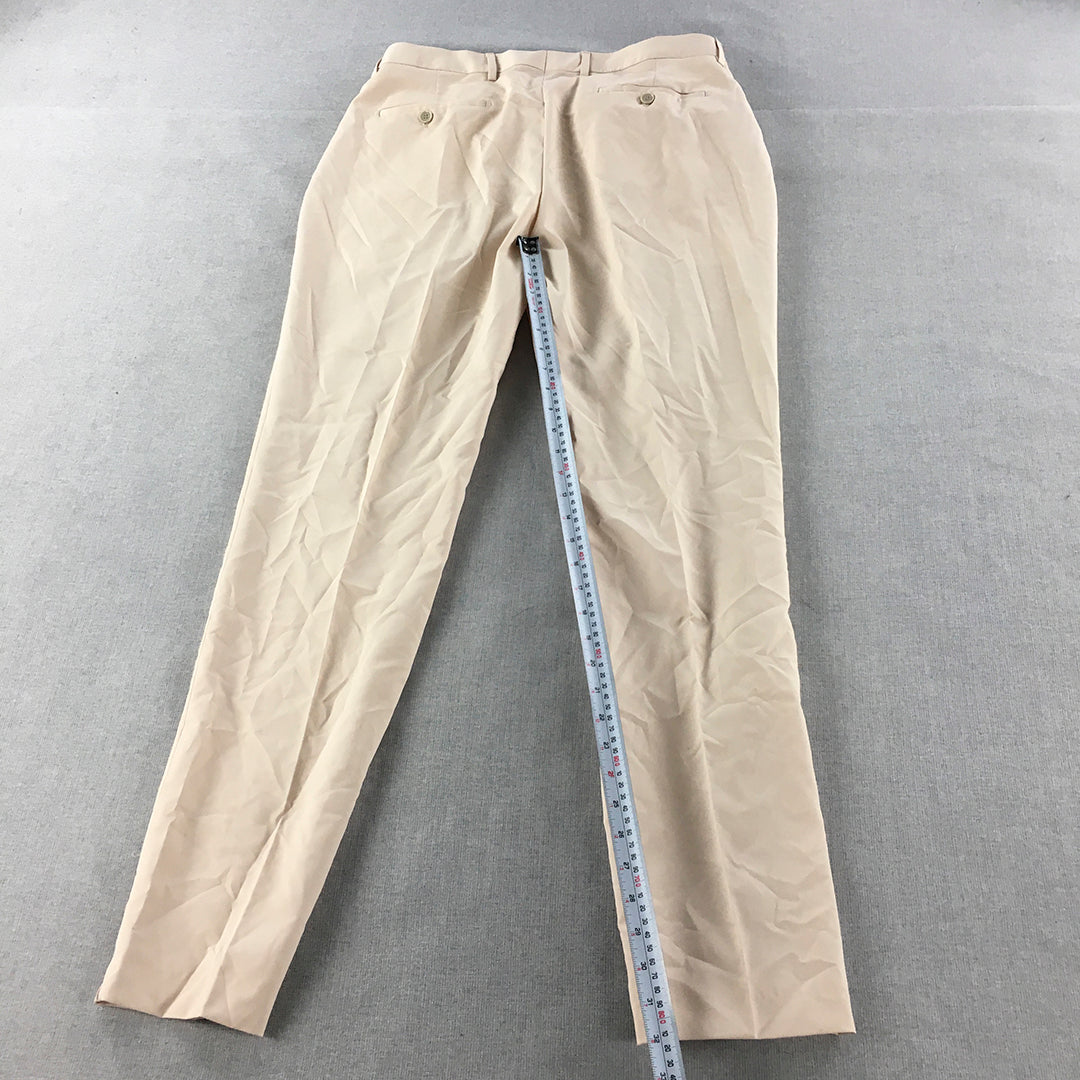 NEW Boohoo MAN Dress Pants Size 34 Light Brown Formal Work