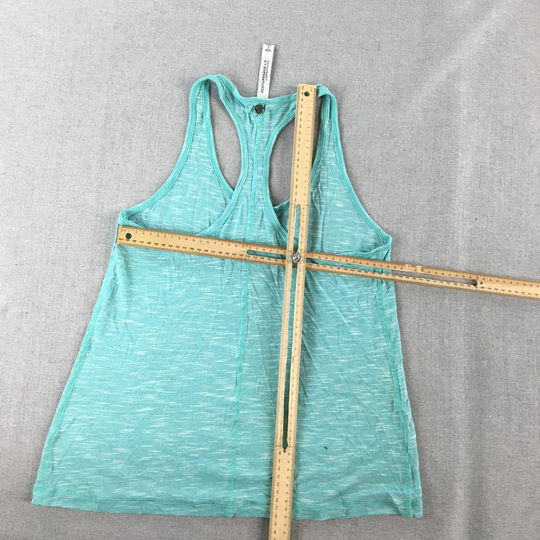 Lorna Jane Womens Tank Top Size S Light Blue Logo Singlet Sleeveless Shirt