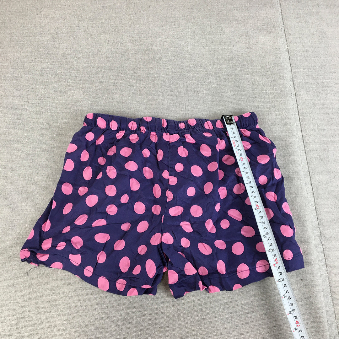 Peter Alexander Womens Sleep Shorts Size S Purple Pink Polka Dot Pajama