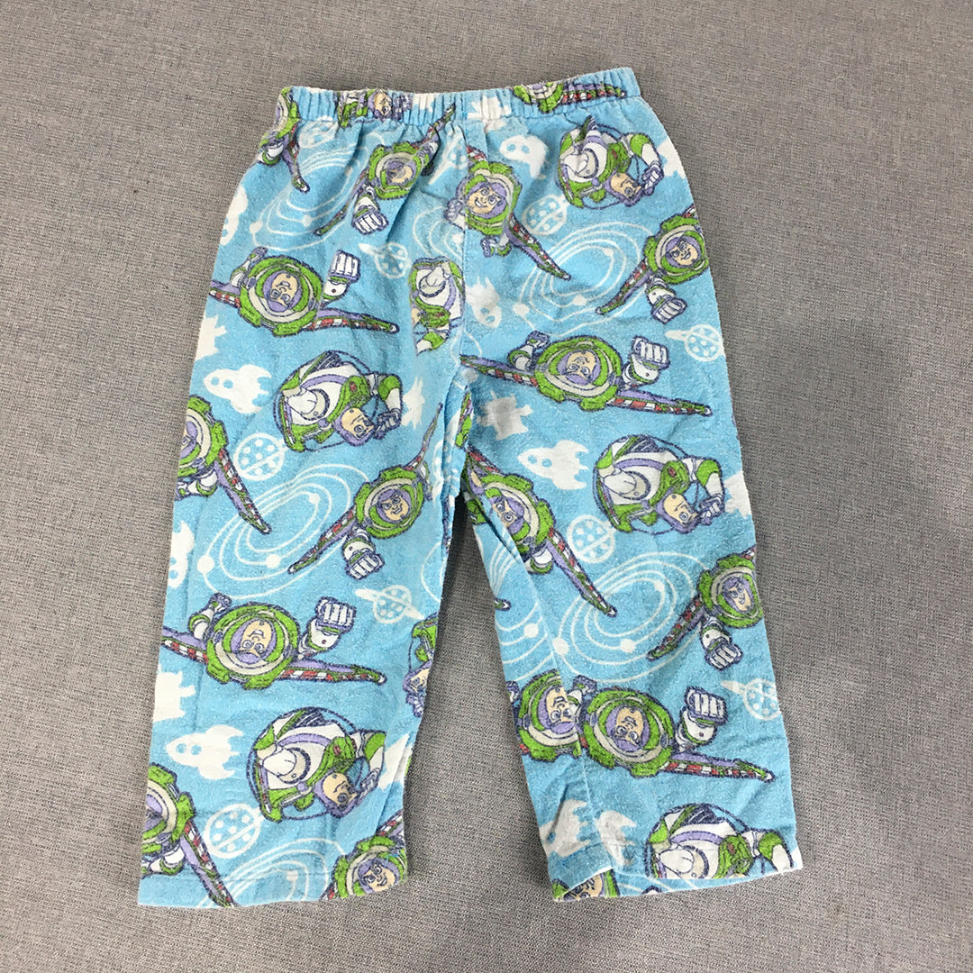 Disney Toy Story Pajama Pants Size 2 Toddler Blue Buzz Lightyear