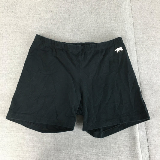 Running Bare Womens Shorts Size 14 AU Black Logo Running Workout