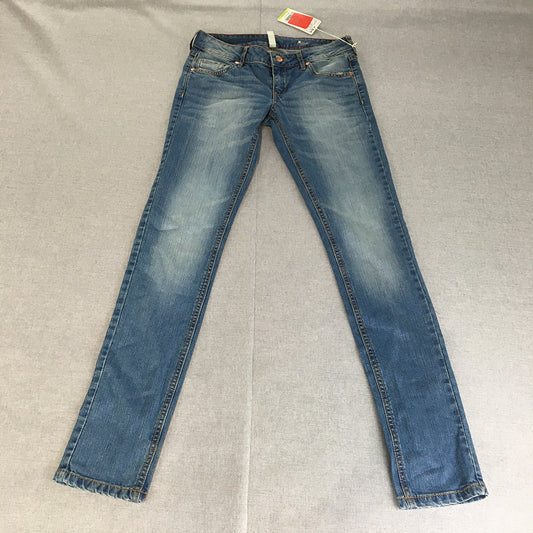 NEW Mango Womens Skinny Jeans Size 28 x 31 Light Wash Stretch Denim